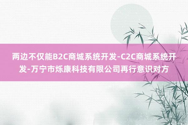 两边不仅能B2C商城系统开发-C2C商城系统开发-万宁市烁康科技有限公司再行意识对方